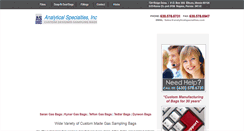 Desktop Screenshot of analyticalspecialties.com
