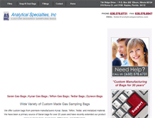 Tablet Screenshot of analyticalspecialties.com